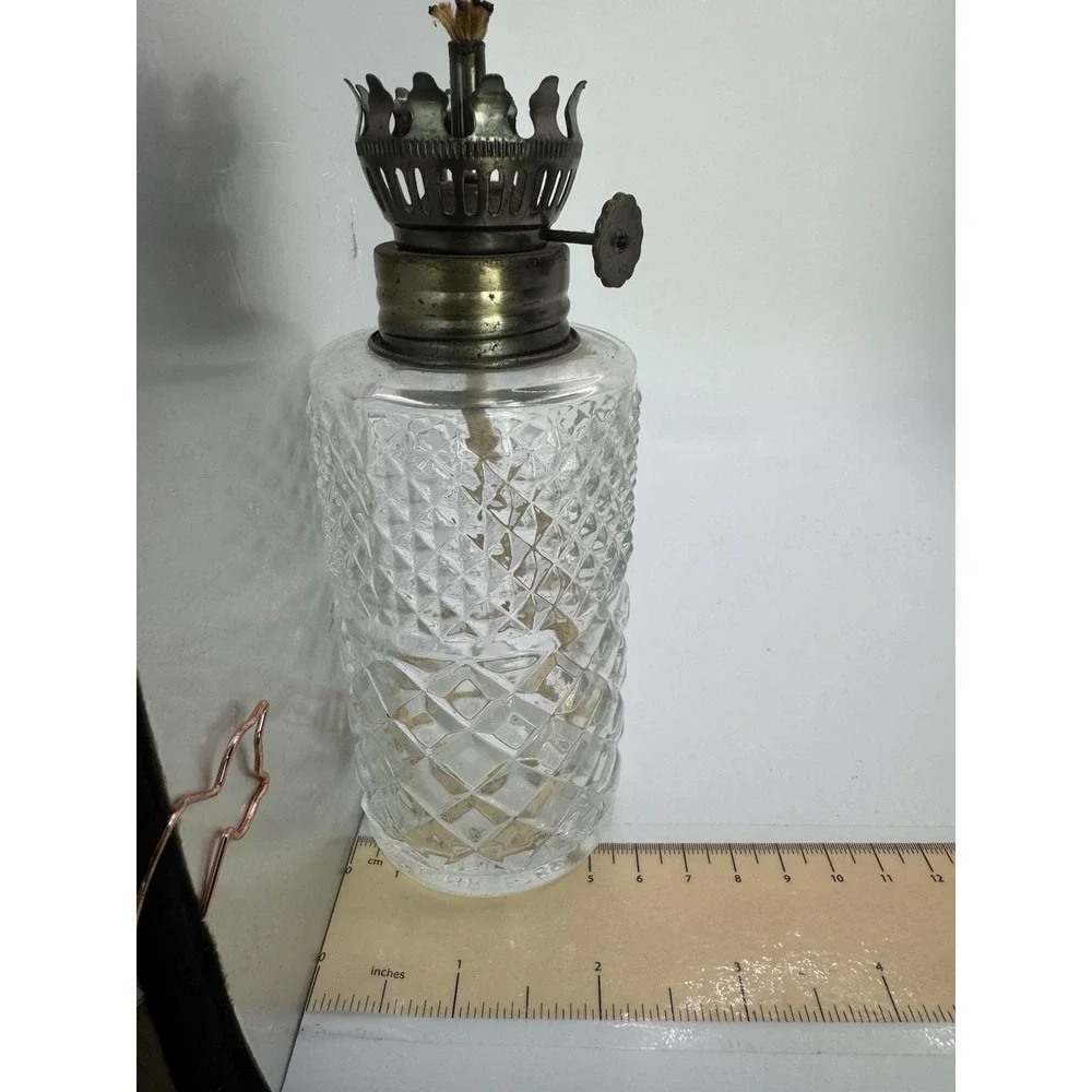Vtg 1985 Austrian Lamplight Farms Crystal Glass Oil Lamps 6